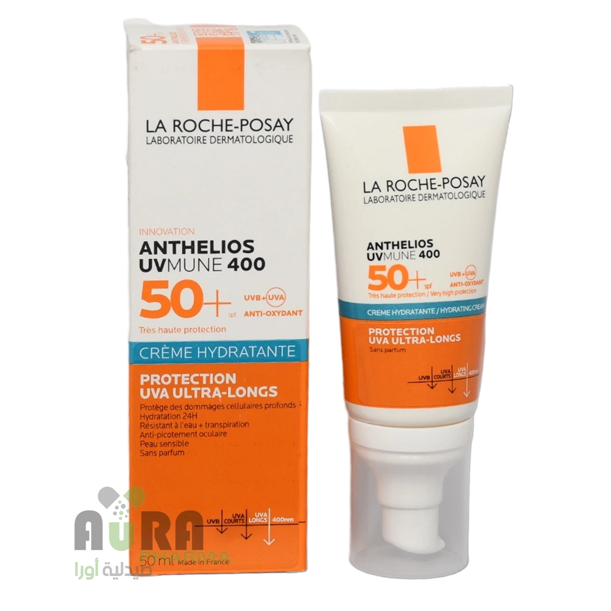 لاروش بوزيه واقي شمس سائل بعامل حماية 50spf بدون عطر - 50 مل