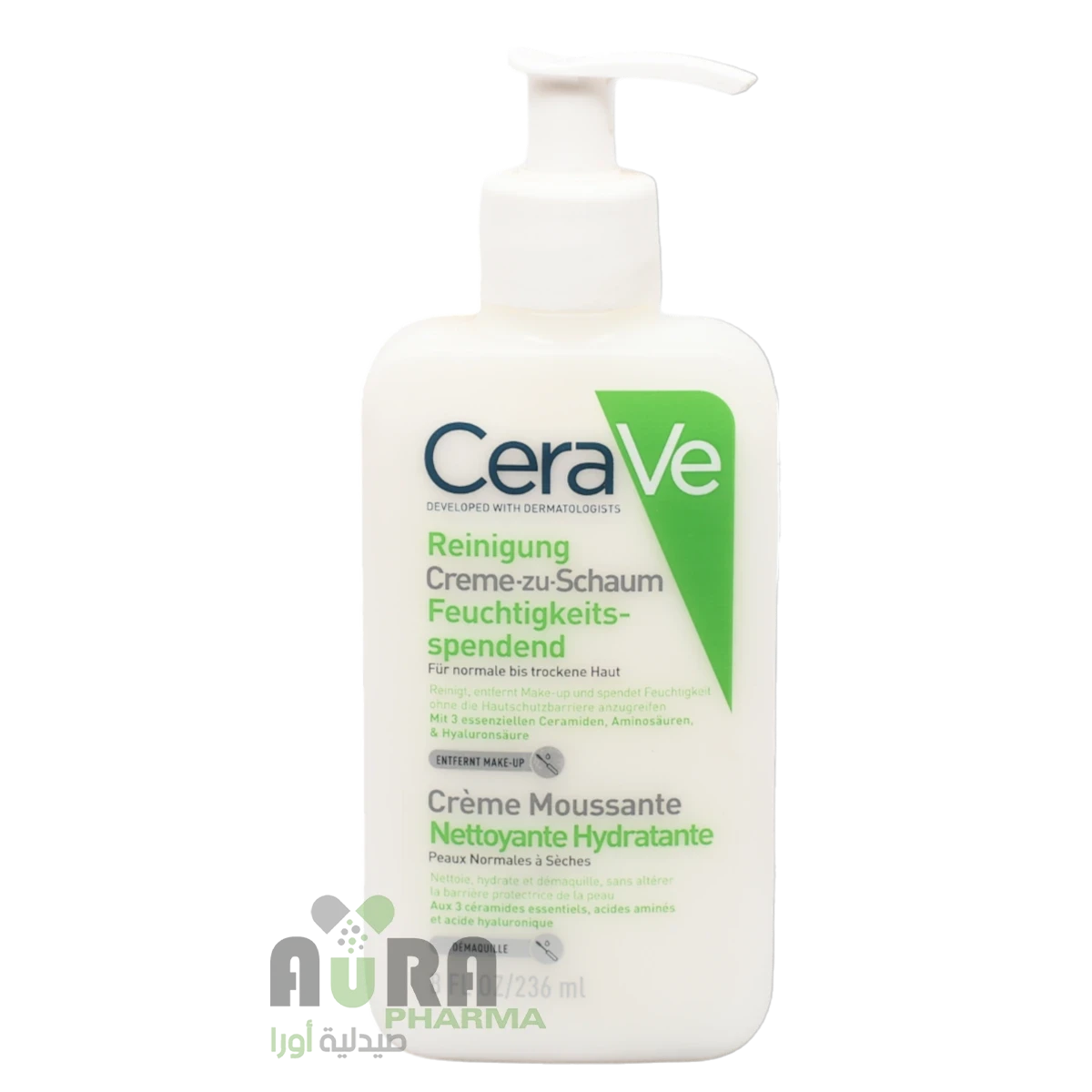 "CeraVe Makeup Remover and Cleanser Cream to Foam 236ml"3563