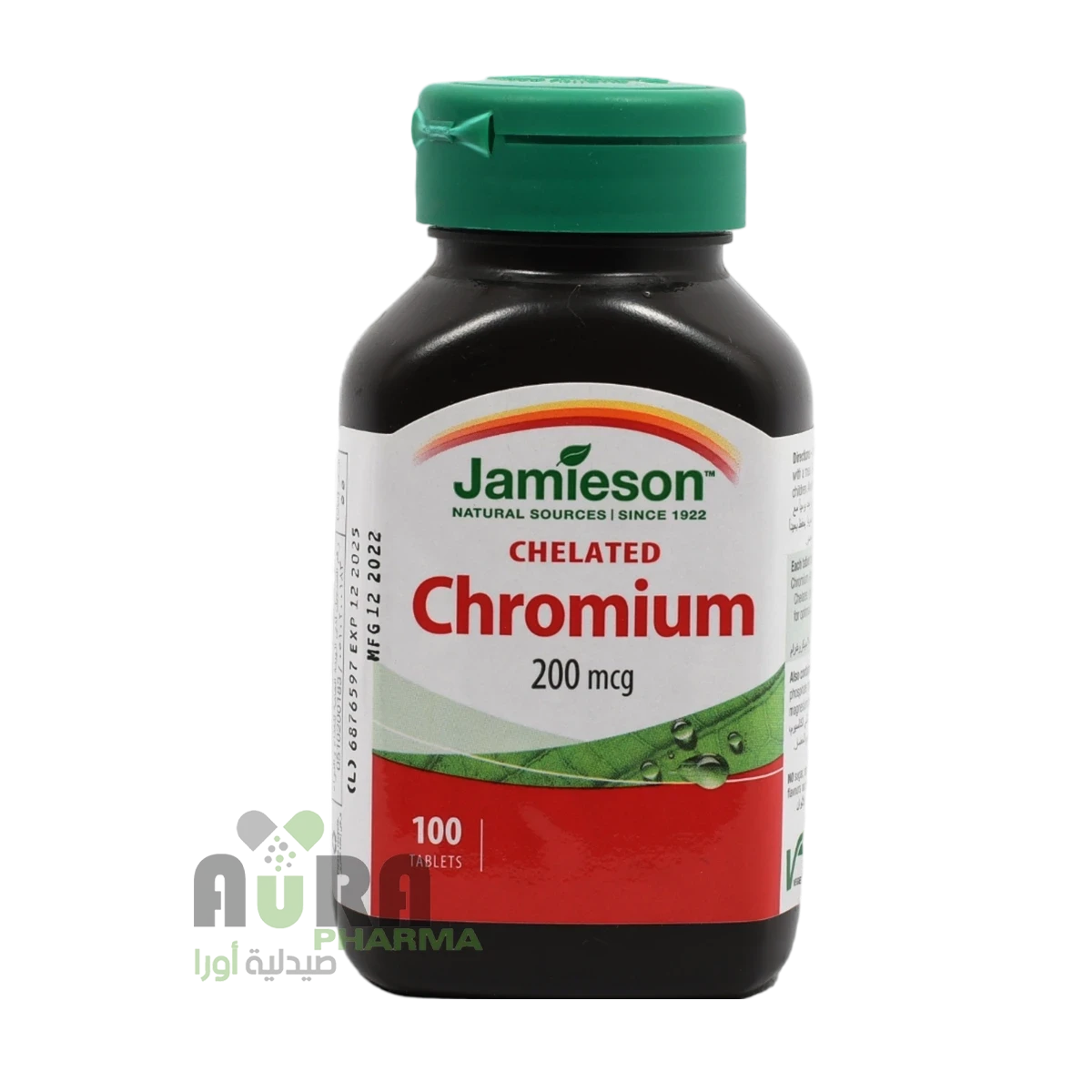 جاميسون حبوب الكروميوم المتمخلب 200 مايكروغرام 100 قرص