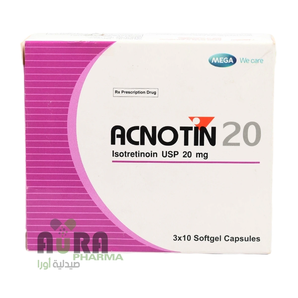 اكنوتين 20مجم اقراص ش. ميجا اليمن المحدودة