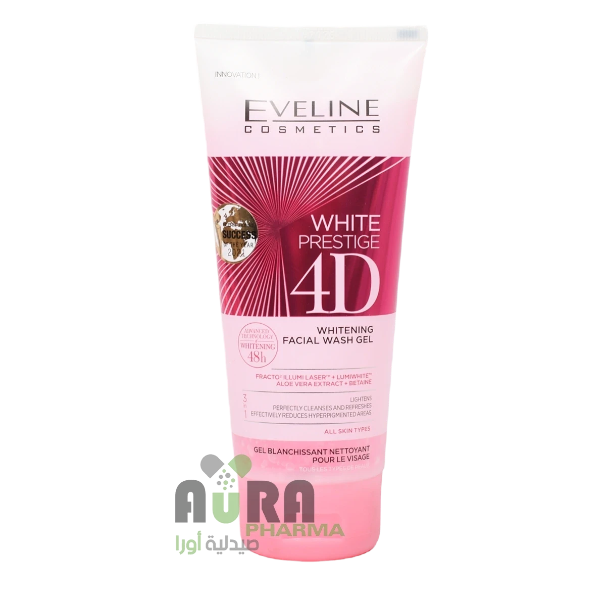 جل غسول وايت برستيج فور دي تفتيح البشرة 200مل إيفلين