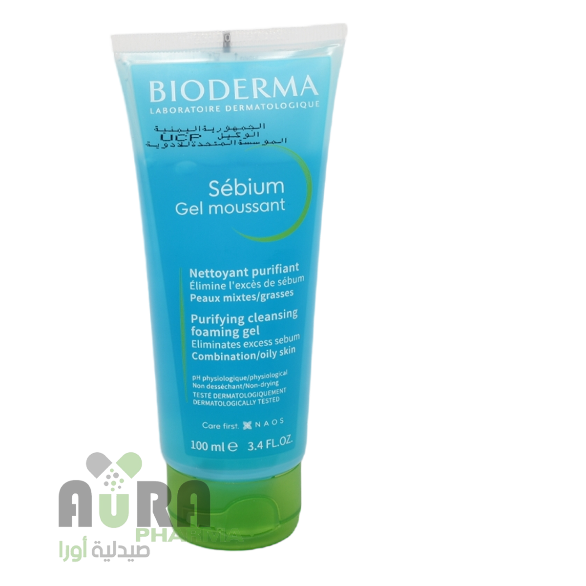 جل سيبيوم الرغوي لتنقية البشرة من بيوديرما 100مل