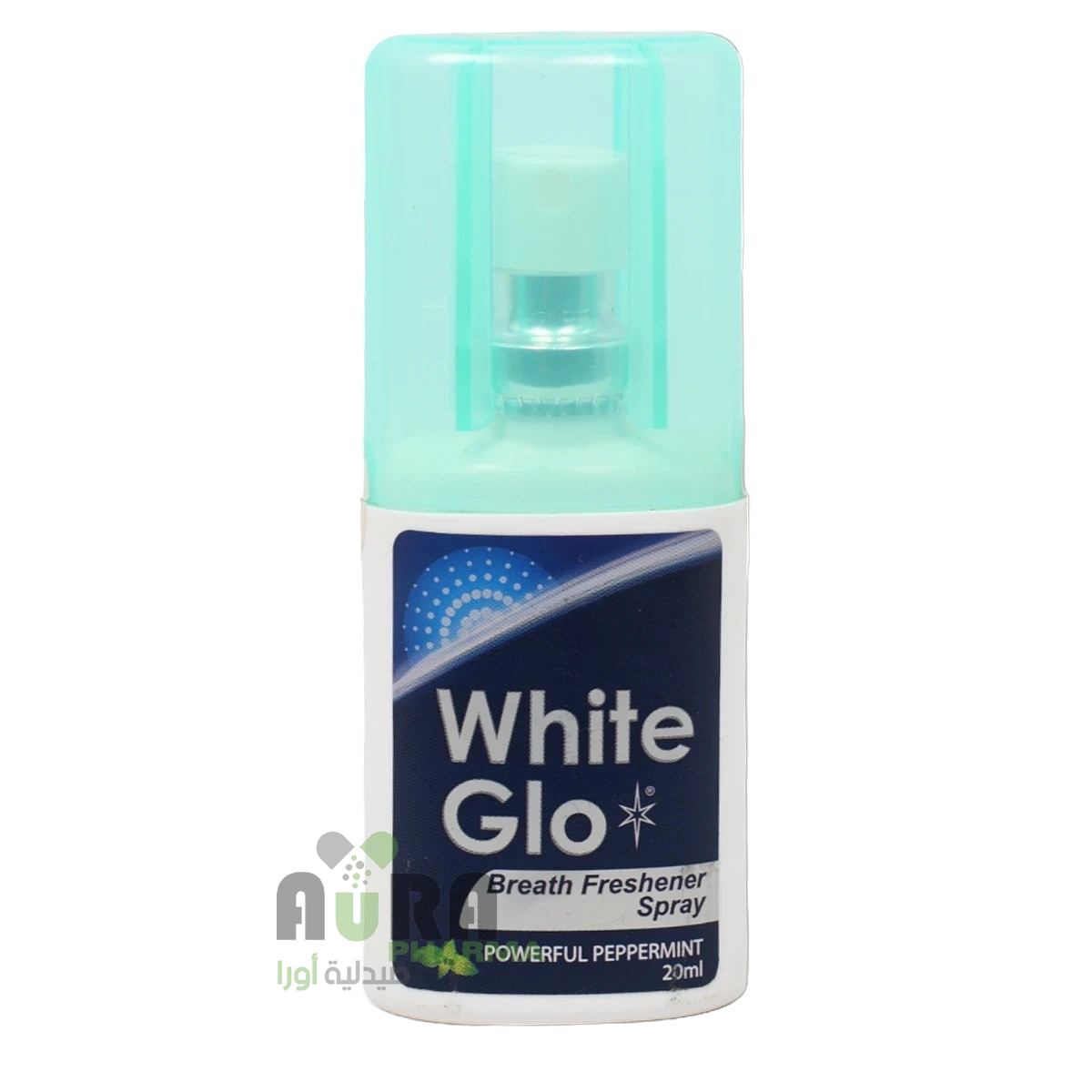 وايت جلو معطر بخاخ لرائحة الفم وايت جلو أبيض 20مل مدينة سام