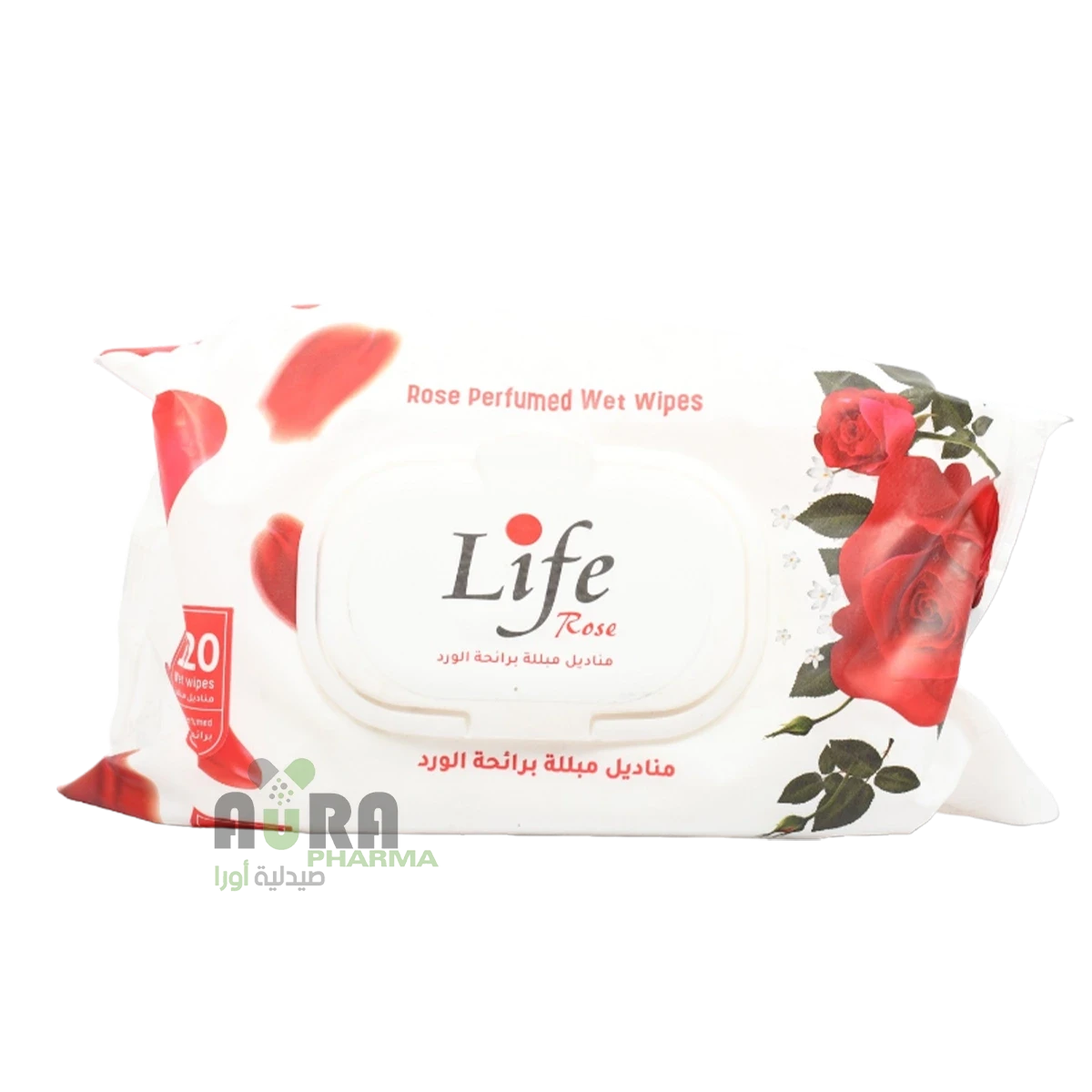 مناديل مبللة لايف برائحة العود والورد واللافندر والبابونج منوع 120 منديل