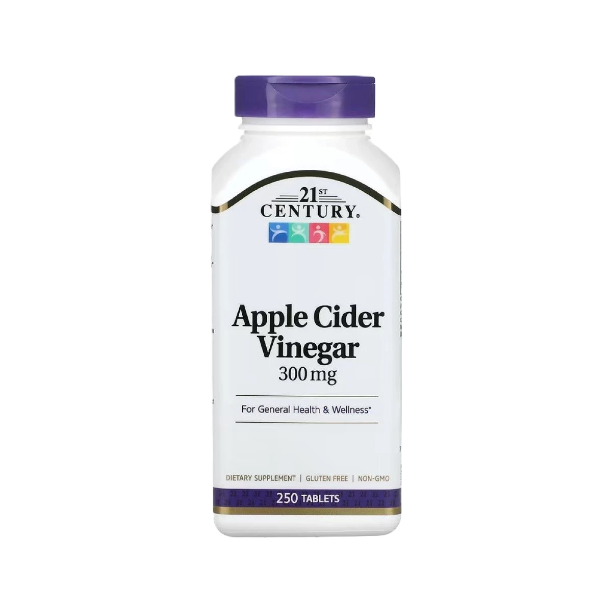 أقراص خل التفاح 300ملجم 250قرص 21سنشري