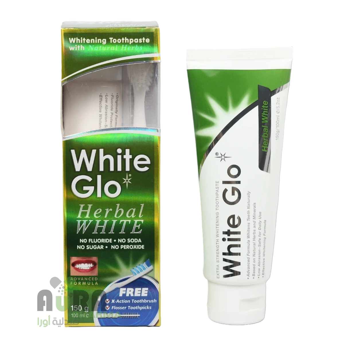 معجون وايت جلو هيربال 150غ