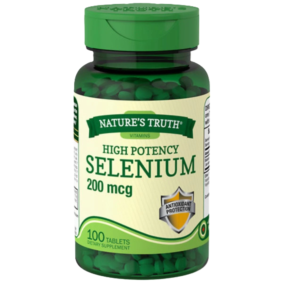 أقراص السيلينيوم عالية الفعالية من Nature's Truth بتركيز 200 ميكروجرام