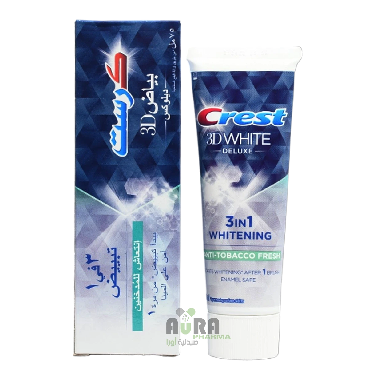 معجون كرست 3دي وايت ديلوكس انتعاش للمدخنين