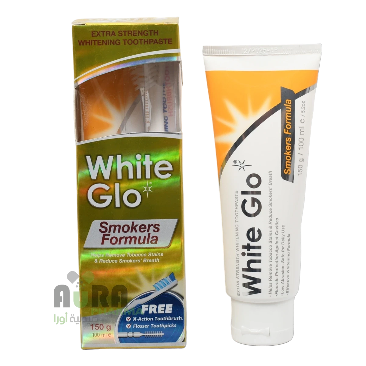معجون وايت جلو للمدخنين 150جرام جديد
