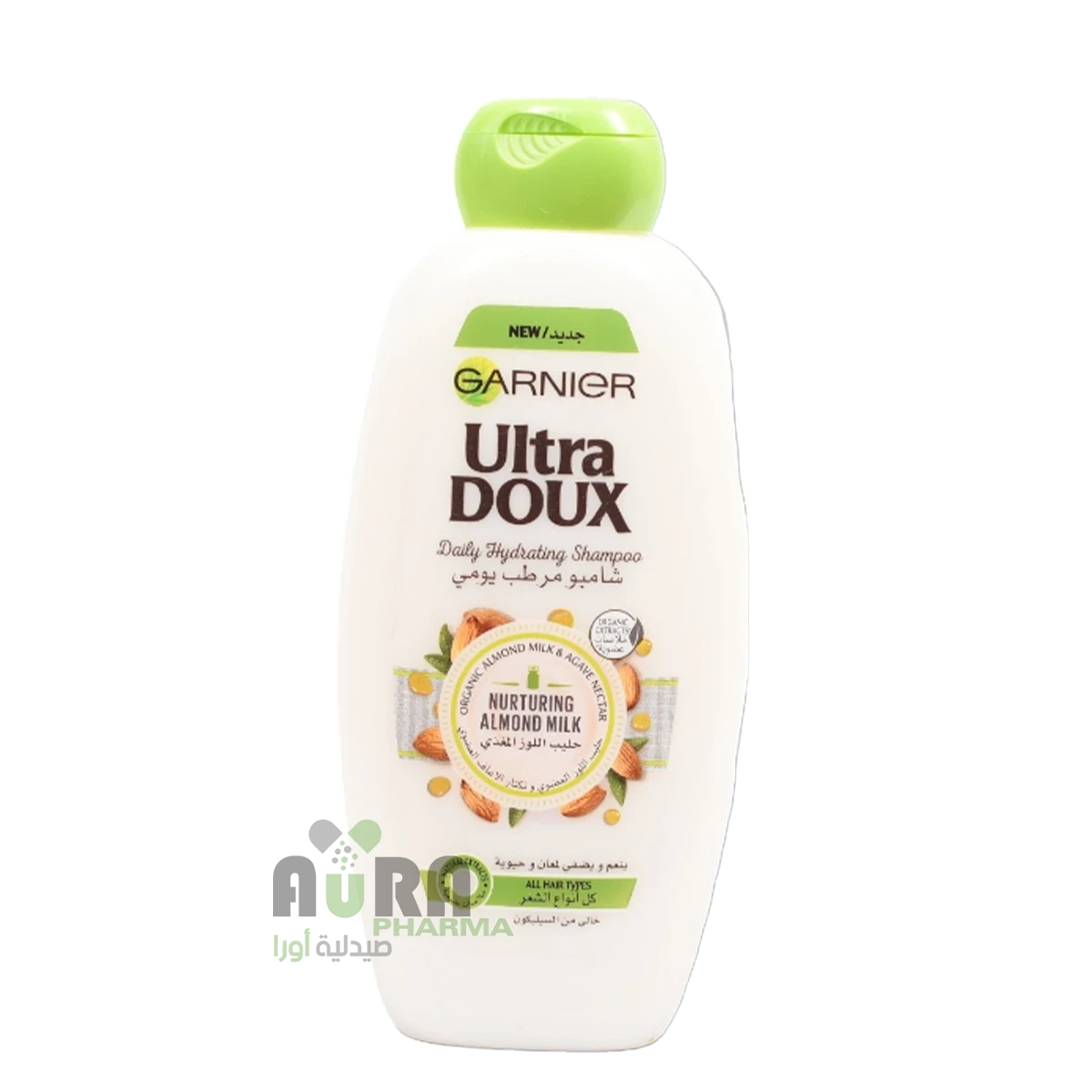 شامبو غارنيه الترادوكس 600 مل بالحليب واللوز مرطب يومي