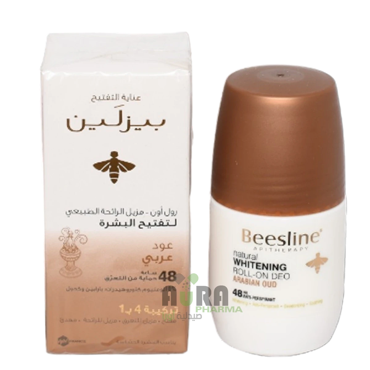 بيزلين رول أون مزيل الرائحة لتفتيح البشرة -عود عربي 50 مل