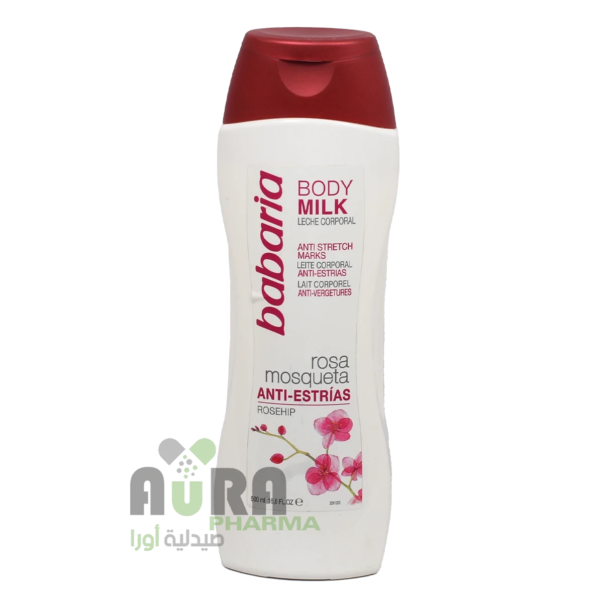 حليب الجسم بزيت وردة المسكيتا 500مل باباريا