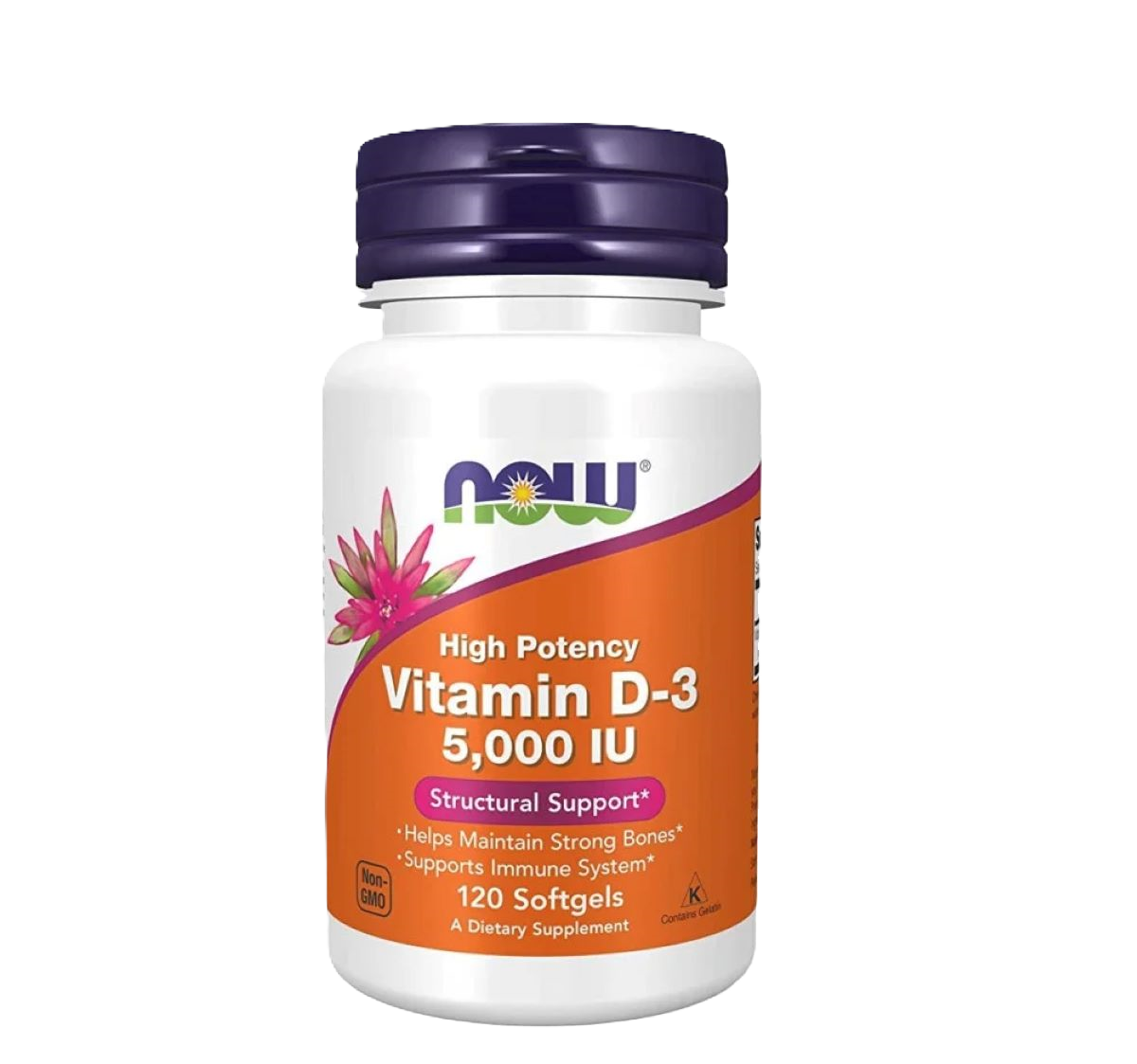 فيتامين دي3 5000وحدة 120حبة ناو