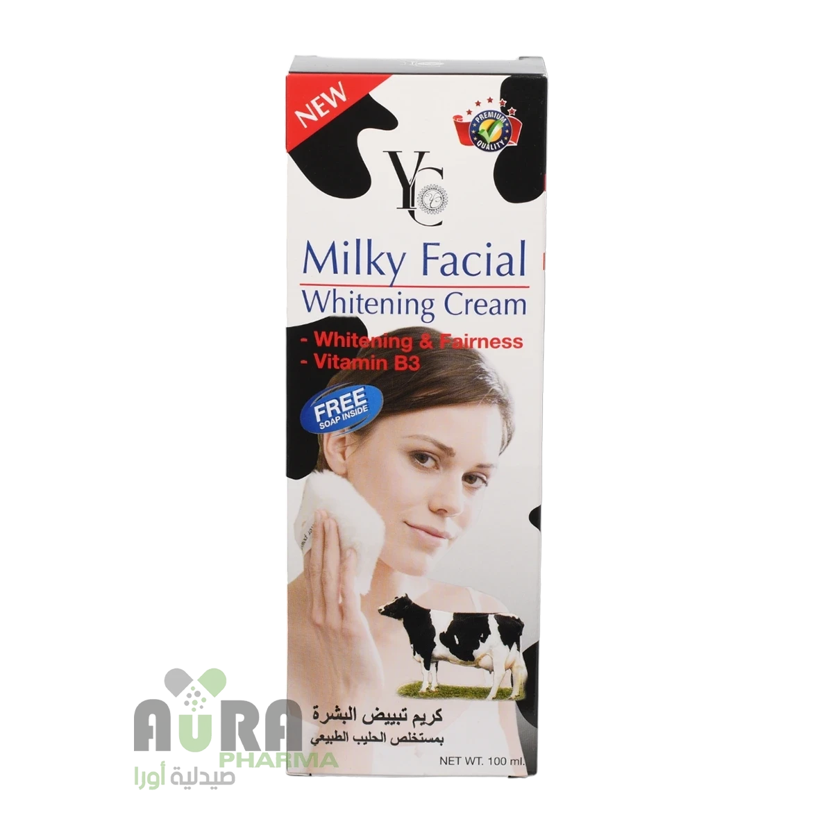 كريم تبييض البشرة بالحليب واي سي 100مل