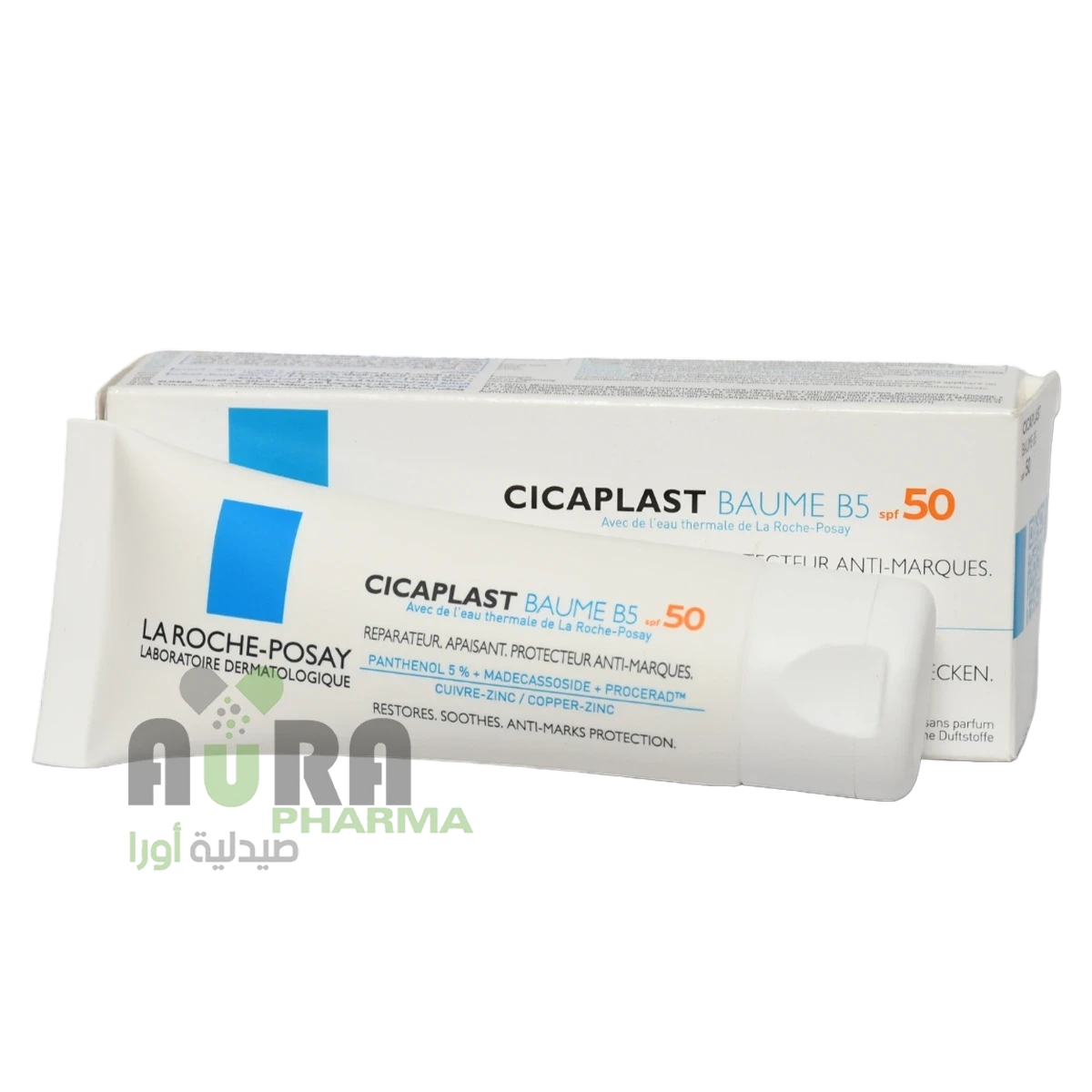 بلسم مرطب وملطف سيكابلاست بوم B5 مع حماية من الشمس SPF50 من لاروش بوزيه 40مل