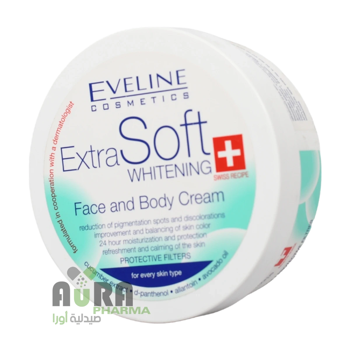 اكسترا سوفت كريم التفتيح للوجه والجسم فائق النعومة من ايفلين -200مل