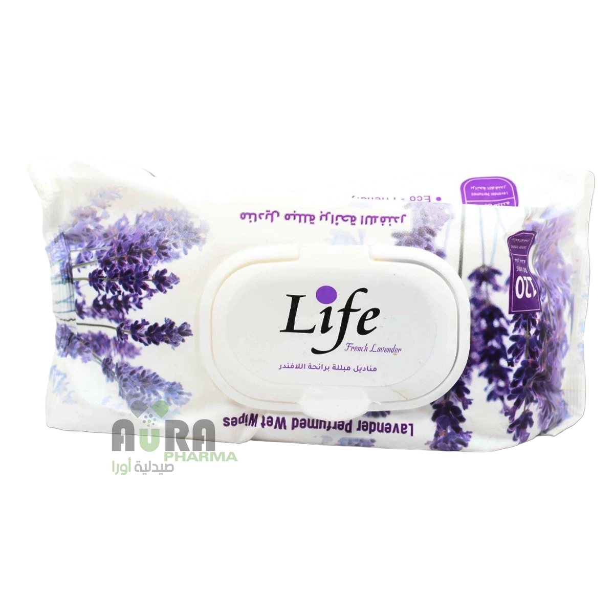 لايف مناديل مبللة 2+1 مجاناً عرض برائحة اللافندر