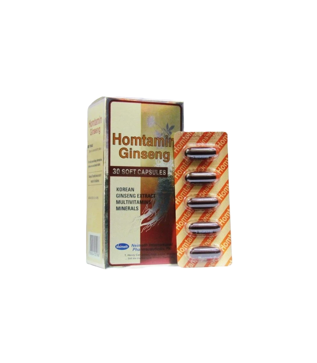 هومتامين جنسنج كوري 6 شريط 30 قرص