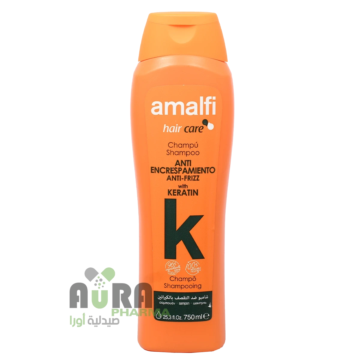أمالفي شامبو العناية بالشعر بالكيراتين، 750 مل