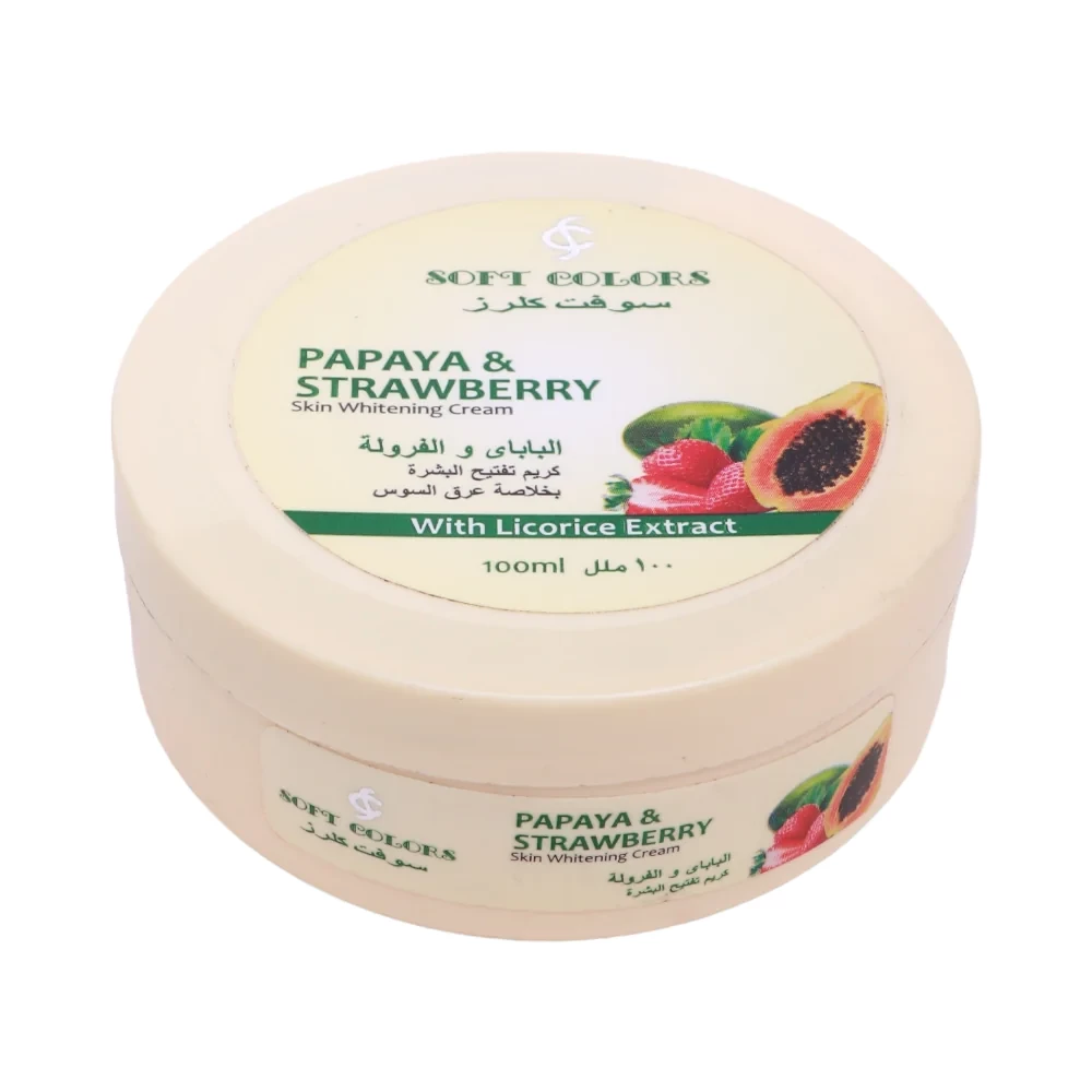 كريم البابايا والفراولة سوفت كلرز 100مل