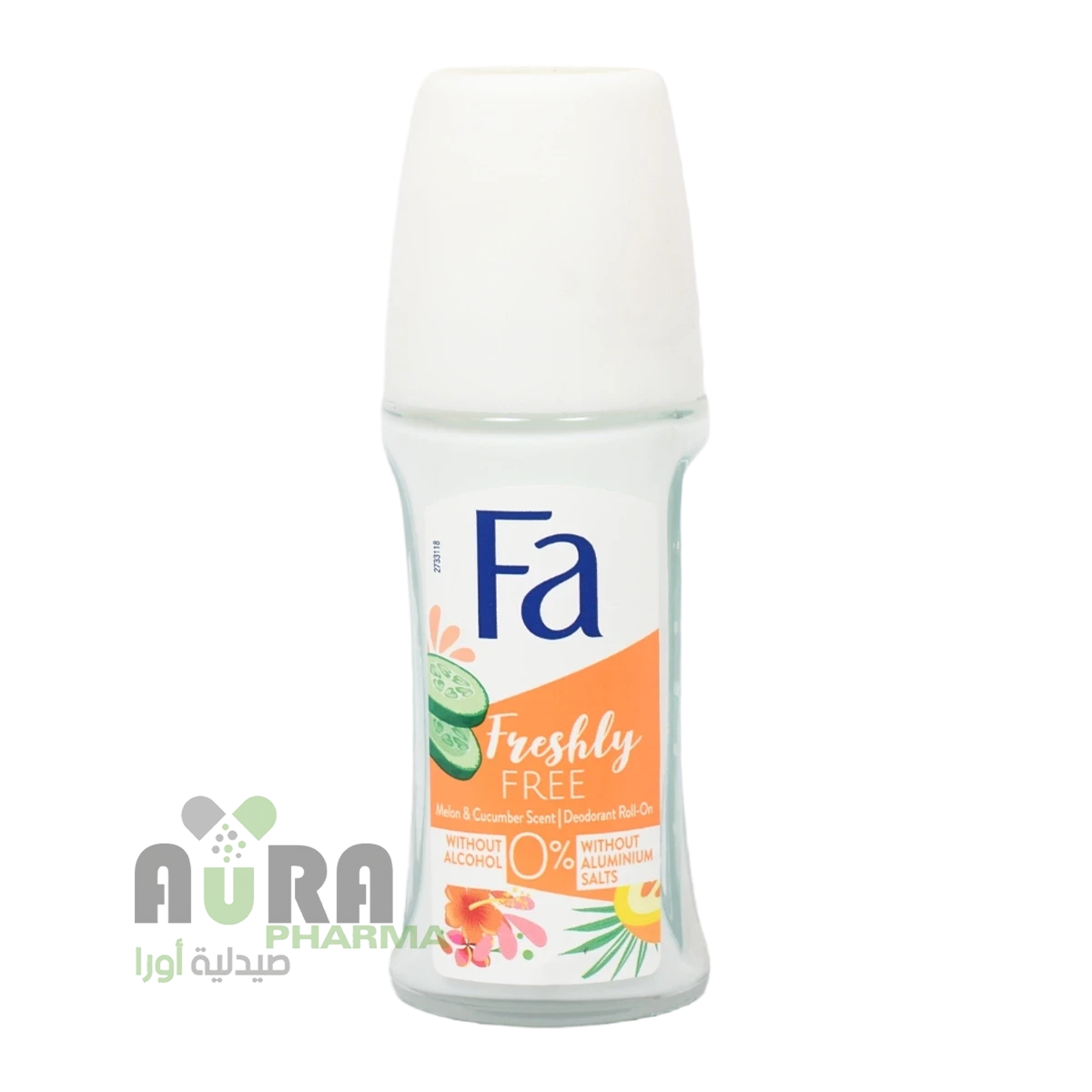 فا مزيل عرق رول 50 مل فريشلي فري خيار و شمام للنساء