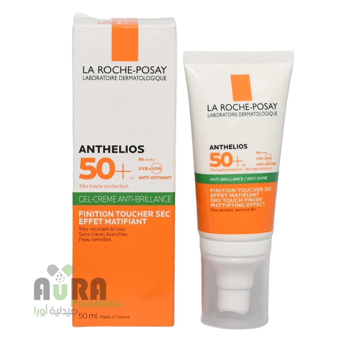 لاروش بوازيه كريم جل أنثيليوس XL دراي تاتش SPF 50] - واقي من الشمس