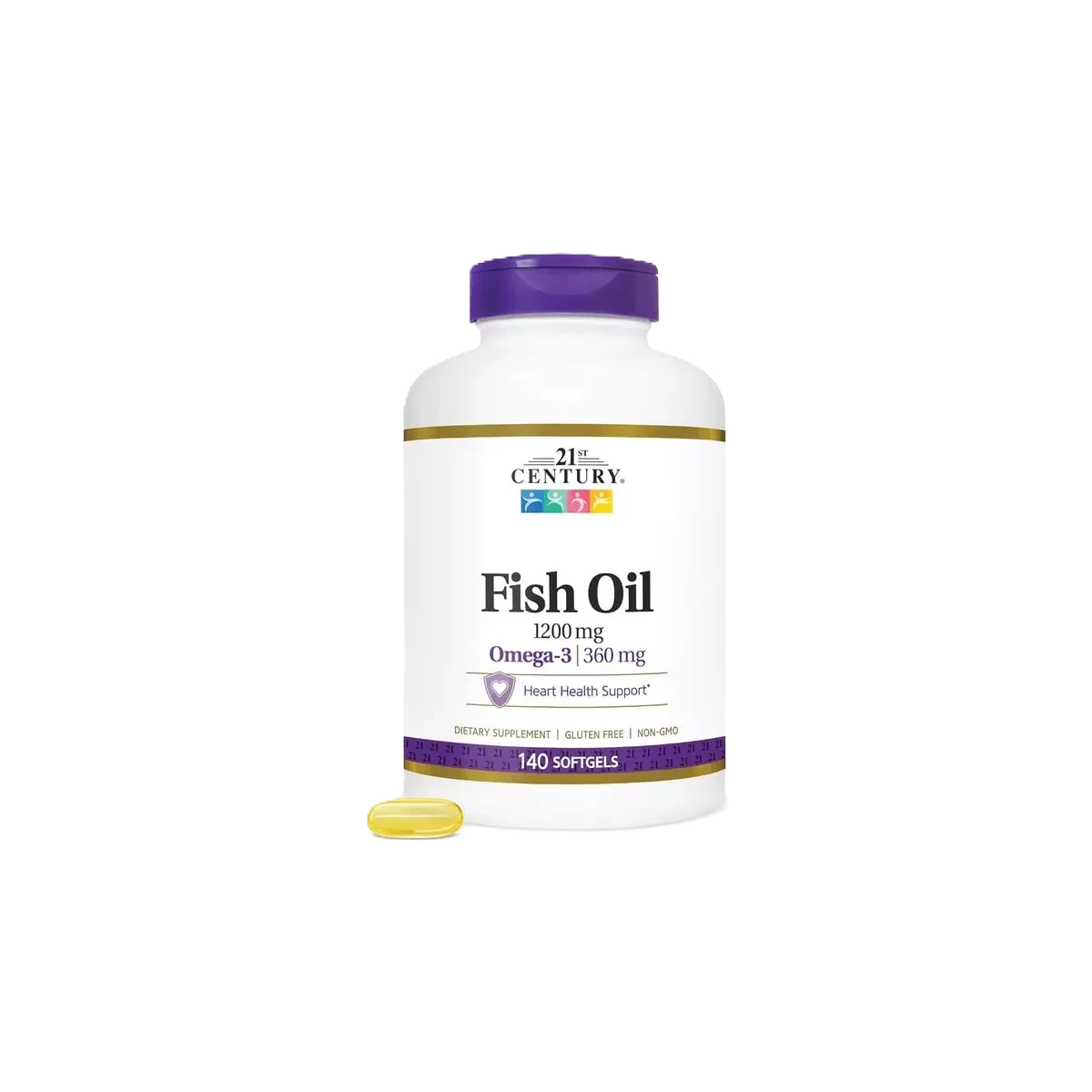 زيت السمك 1200 مجم 140 كبسولة هلامية 21سنشري