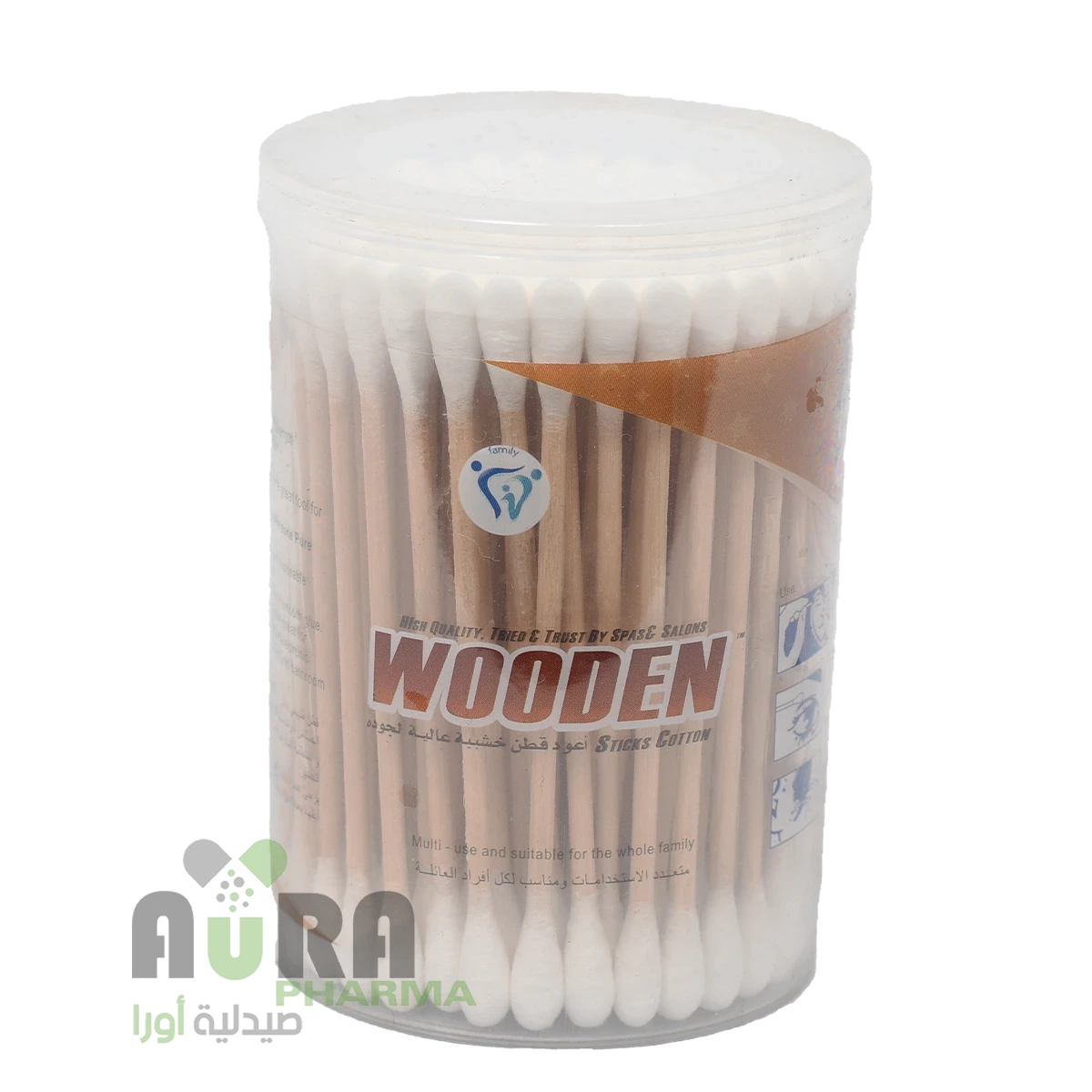 بيبي زون قطن اذن 100 عود خشبي 8417